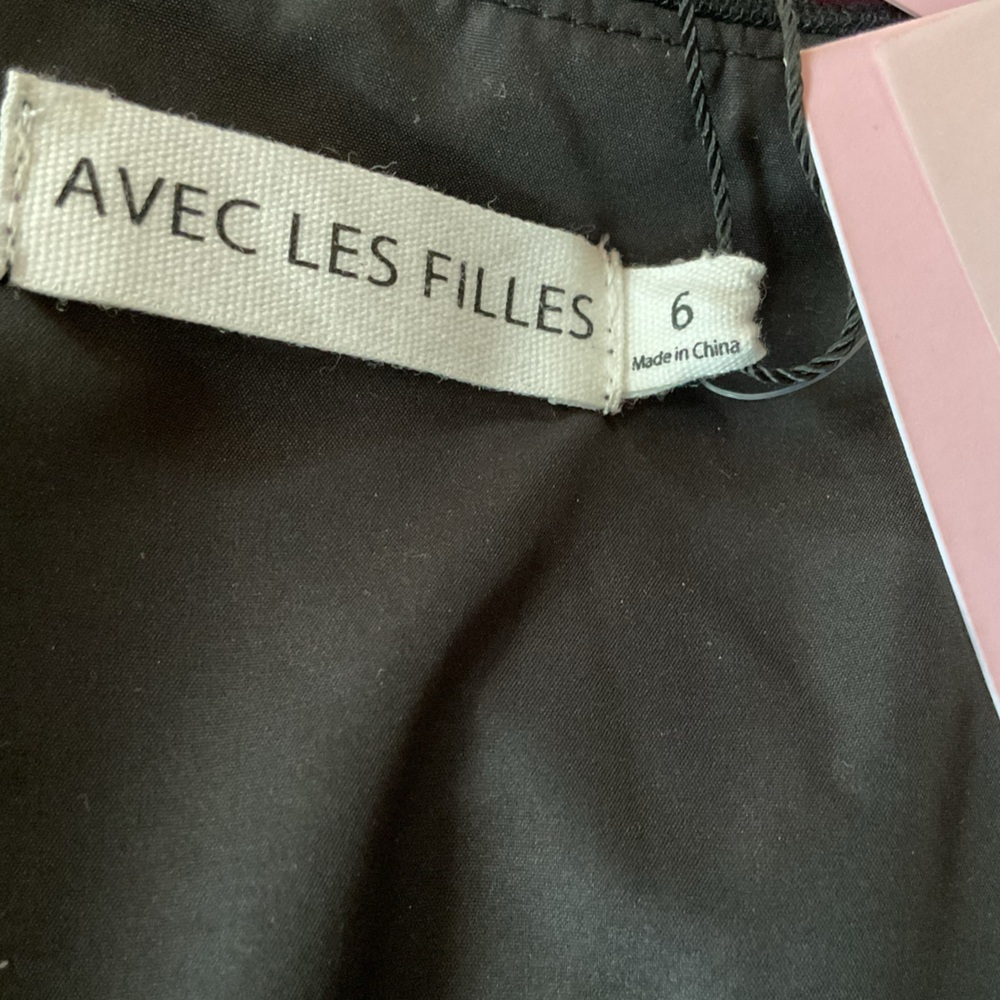 Avec des filles Sequin Black and Silver Dress, 6, New - Picture 8 of 11